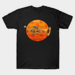 Fall Trumpet Trumpeter Brass Musician Autumn T-Shirt